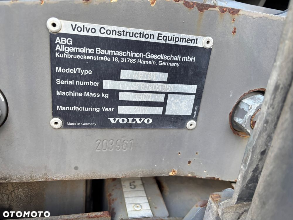 Volvo P7820C ABG Rozściełacz Asfaltu na gąsienicach 2017rok układarka 2,5-5m Niwelacja, stan bdb import - 32