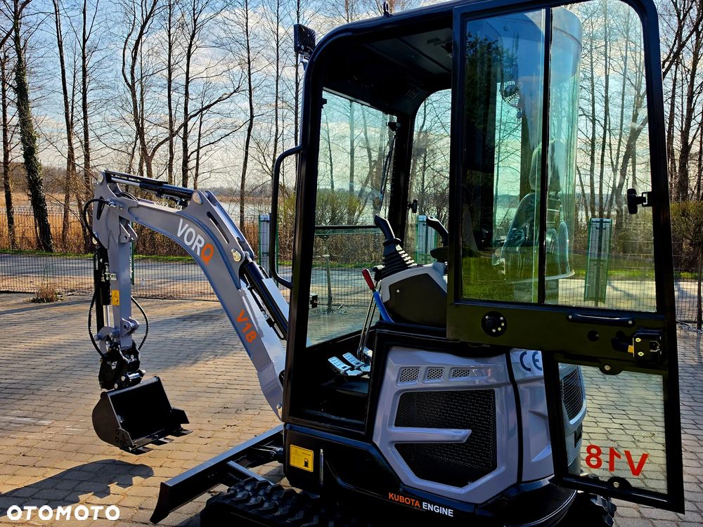 Inny Nowa minikoparka VORQ V18 - KUBOTA D722 , 3 łyżki w zestawie - 16
