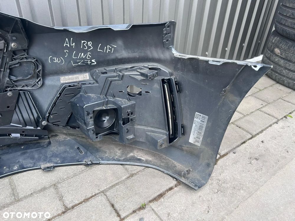 Audi A4 B9 Lift 2019- Zderzak Przedni Przód S Line Daytona Gray LZ7S 4xPDC - 3