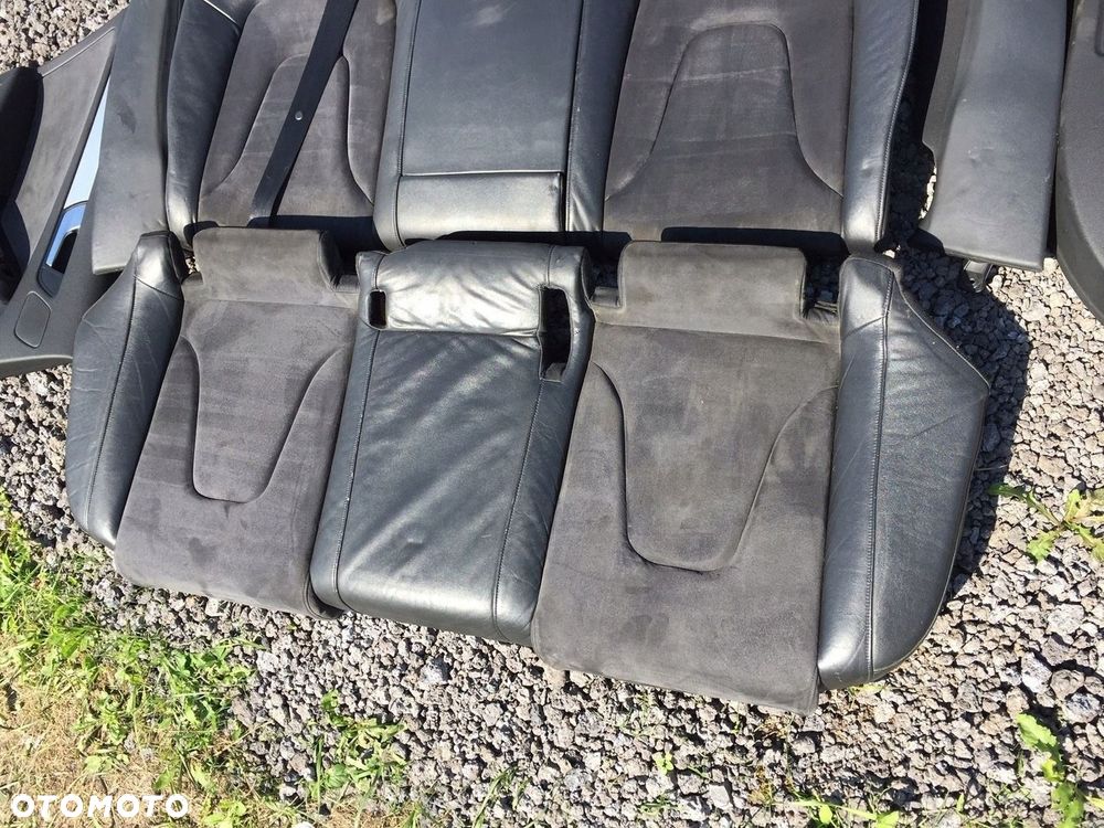 AUDI A4 B8 FOTELE KANAPA PÓŁSKÓRA ALCANTARA S-LINE - 11
