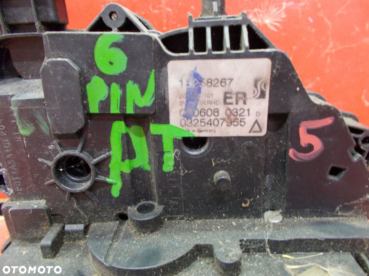 OPEL CORSA D 06-14 13258267 ZAMEK DRZWI PRAWY TYŁ TYLNY 6 PIN - 3