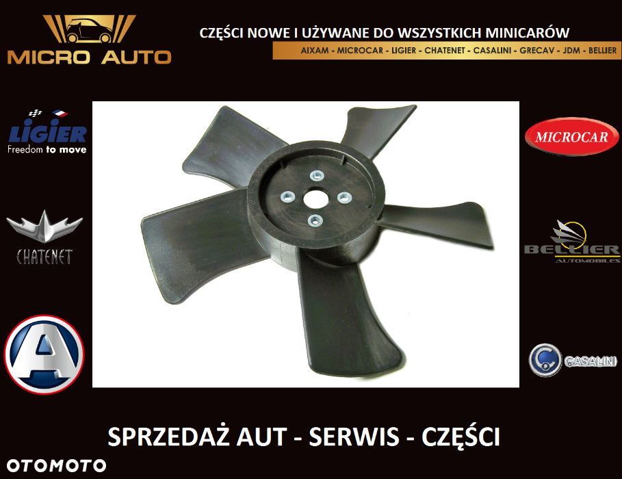 Wentylator chłodnicy Lombardini Microcar Aixam Ligier JDM Grecav - 1