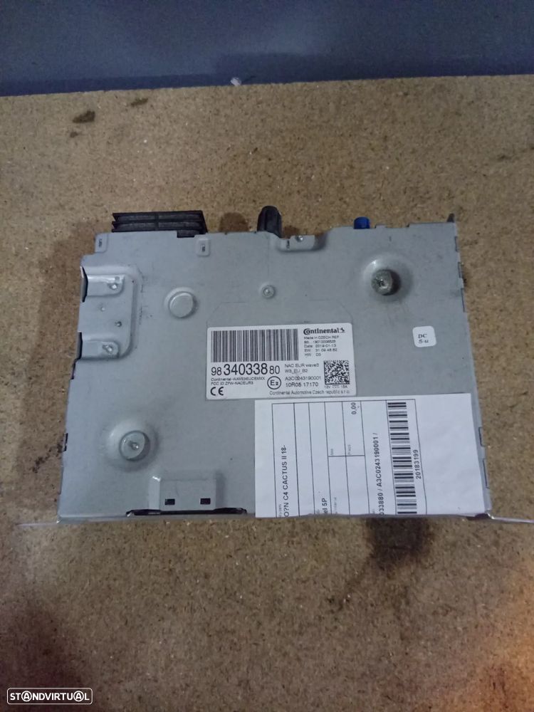 RADIO CITROEN C4 CACTUS II/ 9834033880 - 1