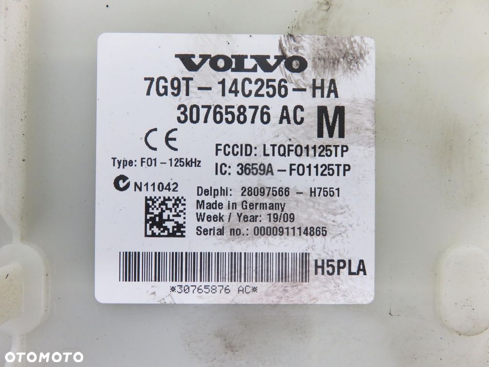 BSI VOLVO S80 II 2.0 FlexFuel 7G9T14C256HA 30765876AC - 2