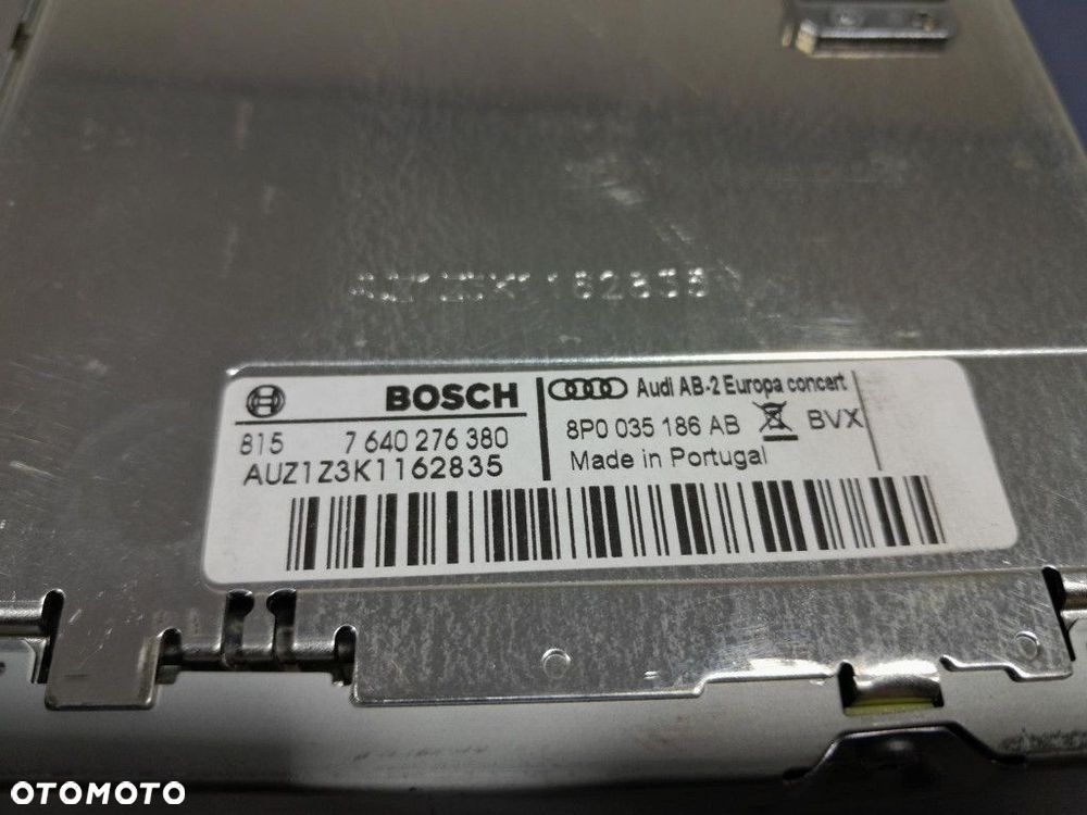 AUDI A3 8P LIFT 08- RADIO I NAWIGACJA 8P0035186AB - 8