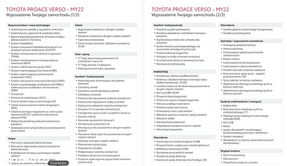 Toyota ProAce Kombi D-4D Medium 2,8t - 7