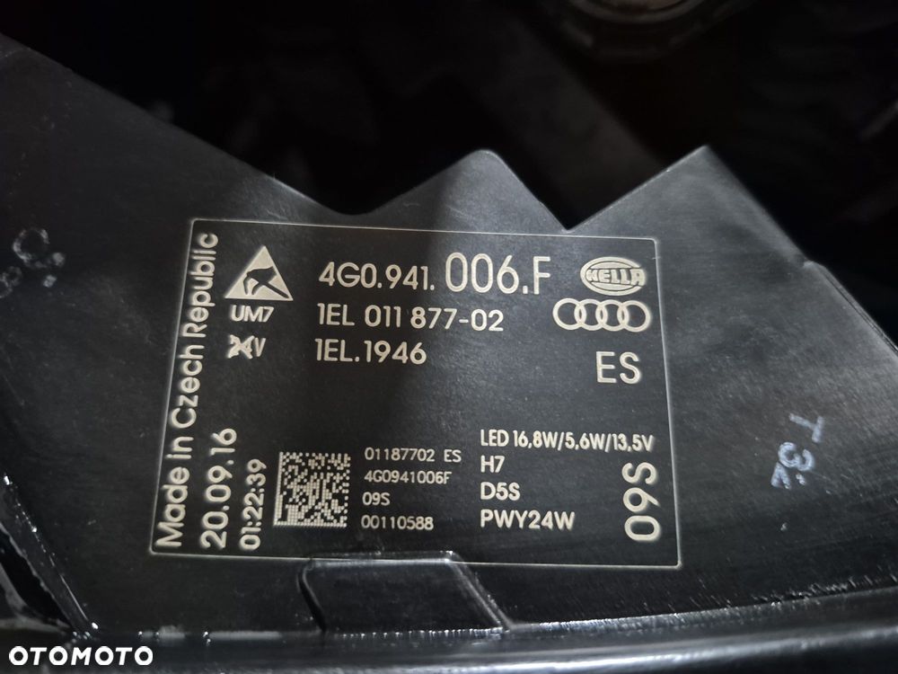 Lampa prawa lewa przód przednia audi a6 c7 bixenon led matrix - 5
