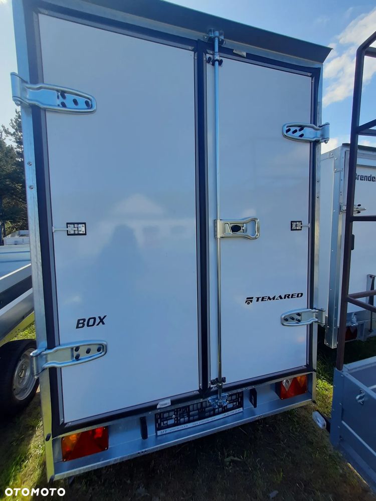 TEMARED Przyczepa BOX furgon z DRZWIAMI  300x147xcm lekka DMC 750kg - 8