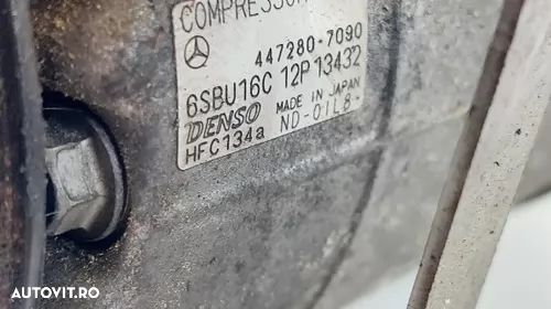 Compresor clima Mercedes c lass  W204 447280-7090 6SBU16C - 2