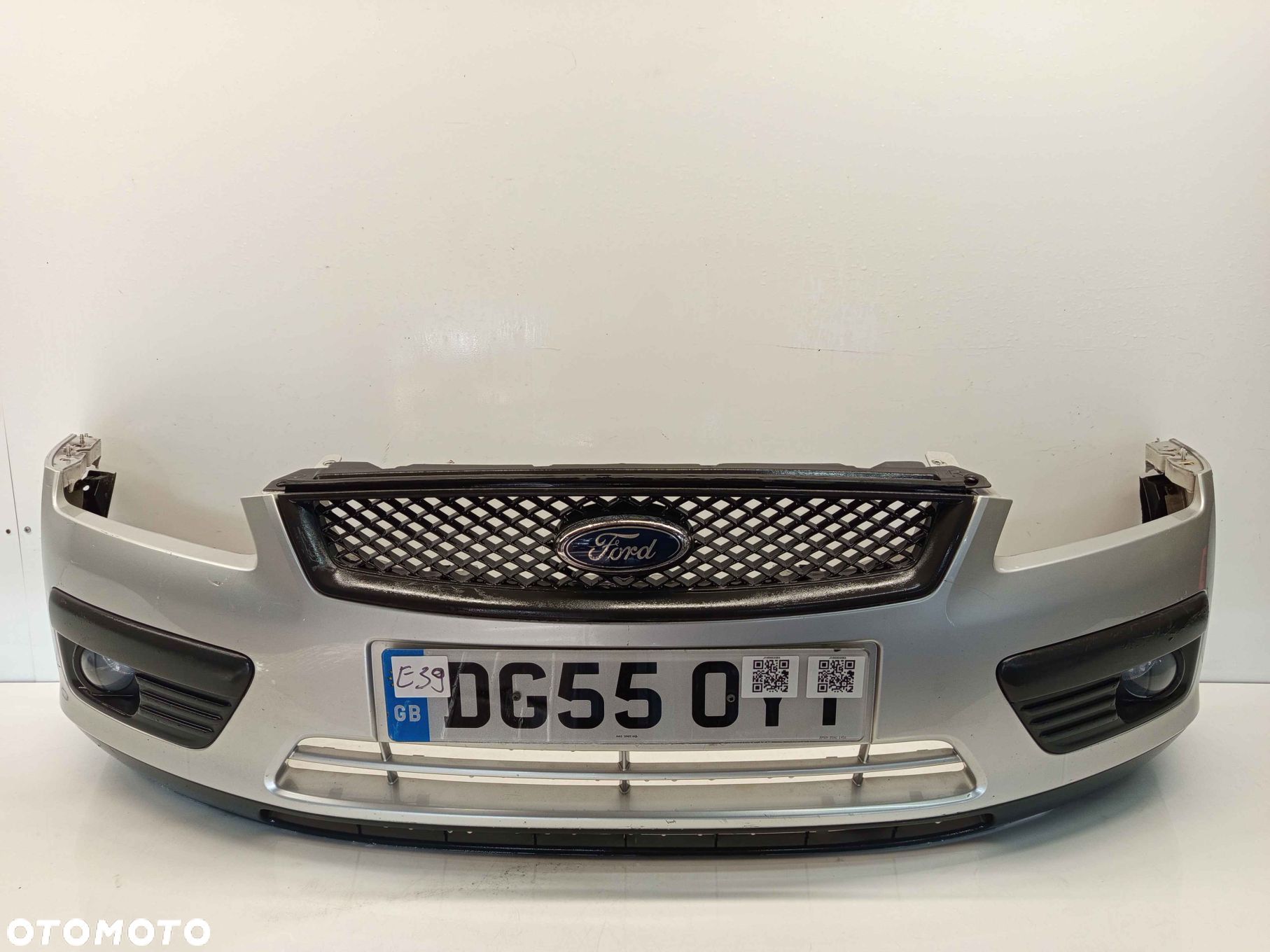 } ZDERZAK PRZÓD PRZEDNI FORD FOCUS MK.2 2 II 03 SREBRNY HALOGENY - 1