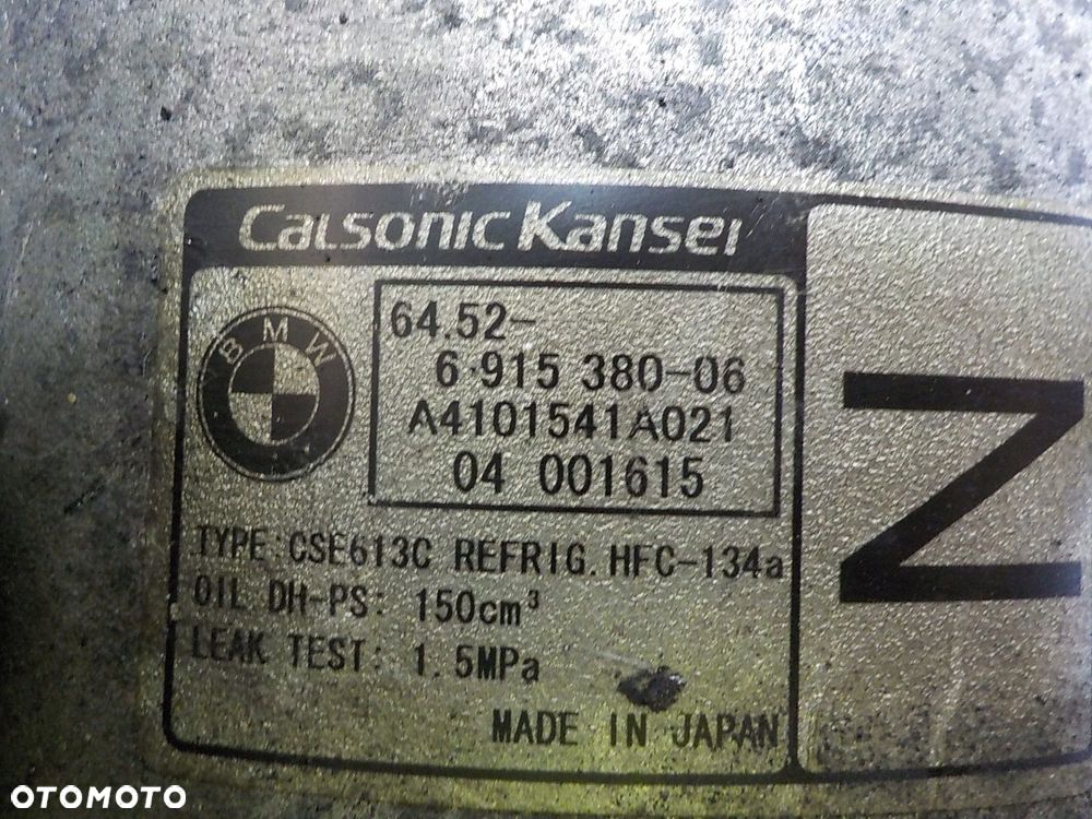 BMW E87 1.6 16V B SPRĘŻARKA POMPA KLIMATYZACJI 6915380-06 - 4