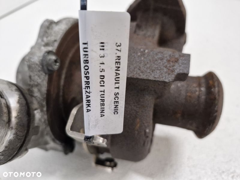 renault scenic 3 iii 1.5 dci turbosprężarka turbina turbo 54389700006 - 9