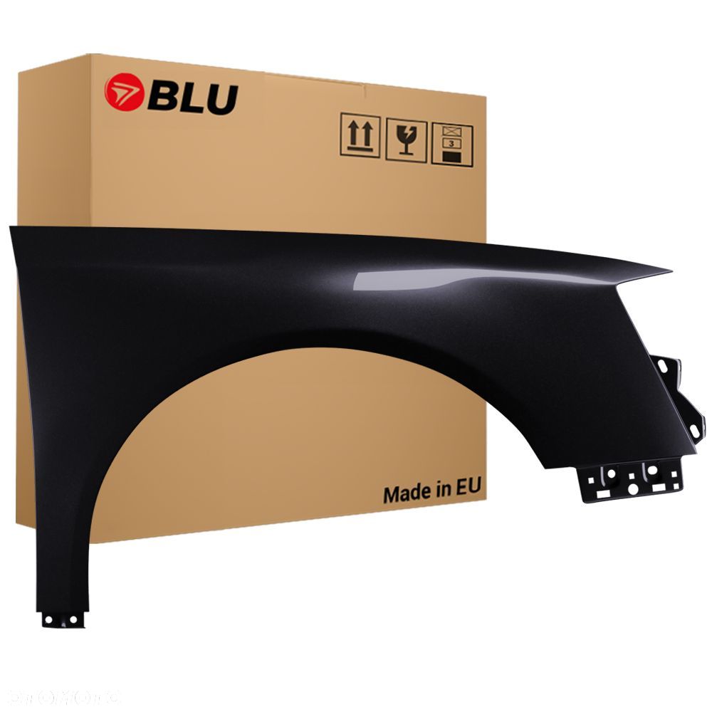 BLU Błotnik VW PASSAT B6 LC9X prawy czarny 05-10 przód ocynk TiefSchwarz - 1