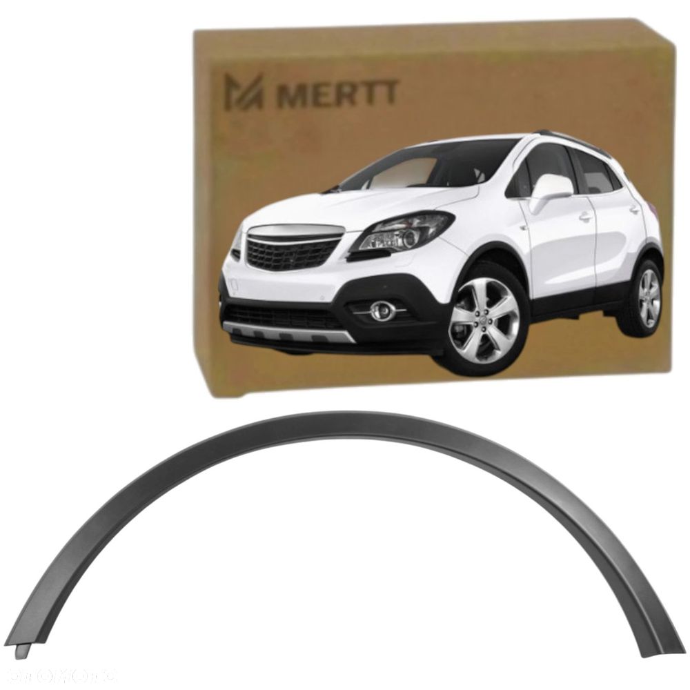 NAKŁADKI LISTWY BŁOTNIKÓW PRZÓD PRAWA LEWA OPEL MOKKA 2012 - 2016 KOMPLET - 3