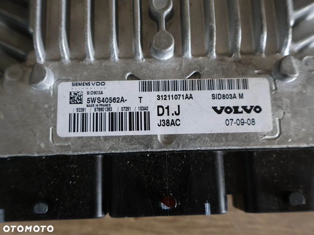 VOLVO C30 S40 V50 LIFT 06-10 2.0 136KM KOMPUTER STEROWNIK SILNIKA ZESTAW STARTOWY DO ODPALENIA IMMO IMMOBILIZER EUROPA 31211071 - 2