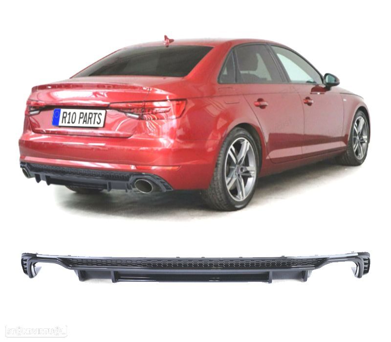 DIFUSOR AUDI A4 S LINE 16-19 LOOK RS4 - 2
