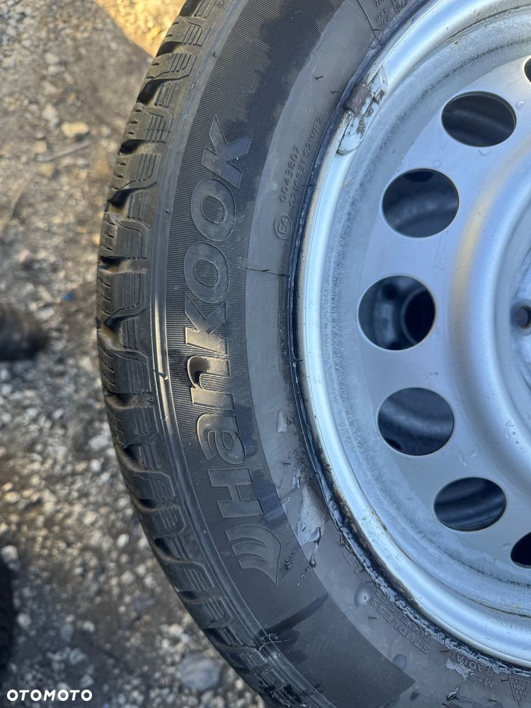 Koła stalowe zimowe 5x108 Peugeot Toyota Fiat 215/60/17c Hankook - 6