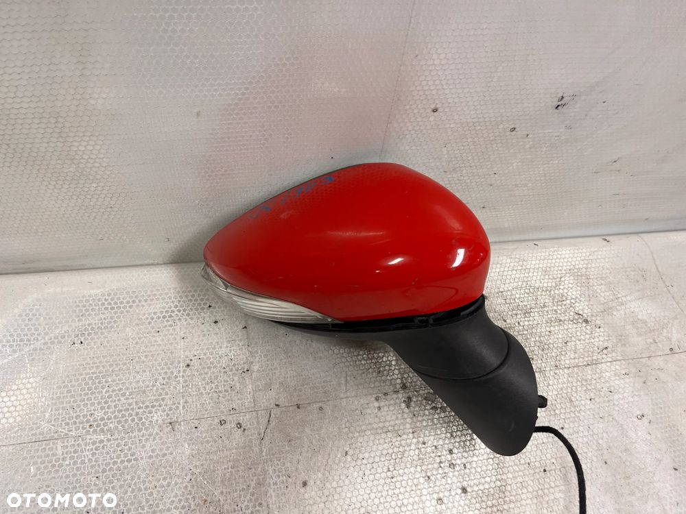 LUSTERKO PRZOD PRZEDNIE ELEKTRYCZNE PRAWE FORD FIESTA VII 7 MK.7 CZERWONY 6PIN - 2