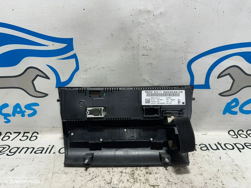 .Climatronic Sofagem Digital Ar Condicionado AC Original BMW Serie 1 3 9224545 2003 - 2013 - 5