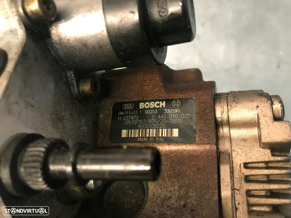 BOMBA DE ALTA PRESSÃO RENAULT LAGUNA TRAFIC 1.9DCI 0445010075 8200456693 8200108225 - 3