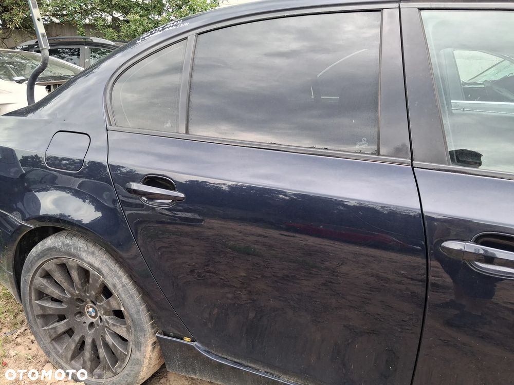 BMW E60 DRZWI PRAWY TYL TYLNIE ORIENTBLAU METALIC 317 - 3