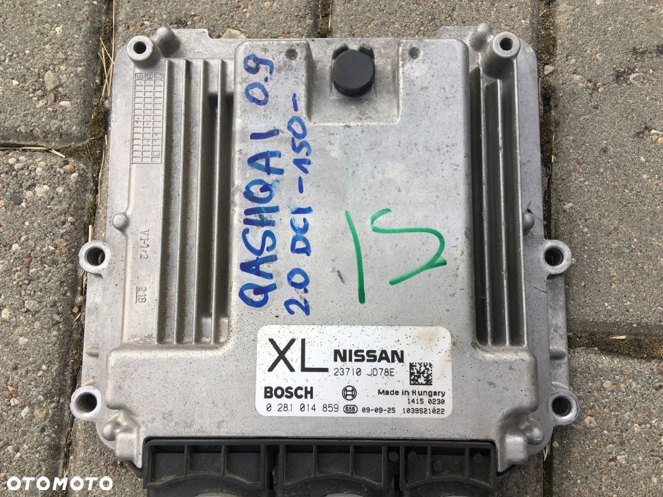NISSAN QASHQAI KOMPUTER 0281014859 23710 JD78E 2.0 - 1