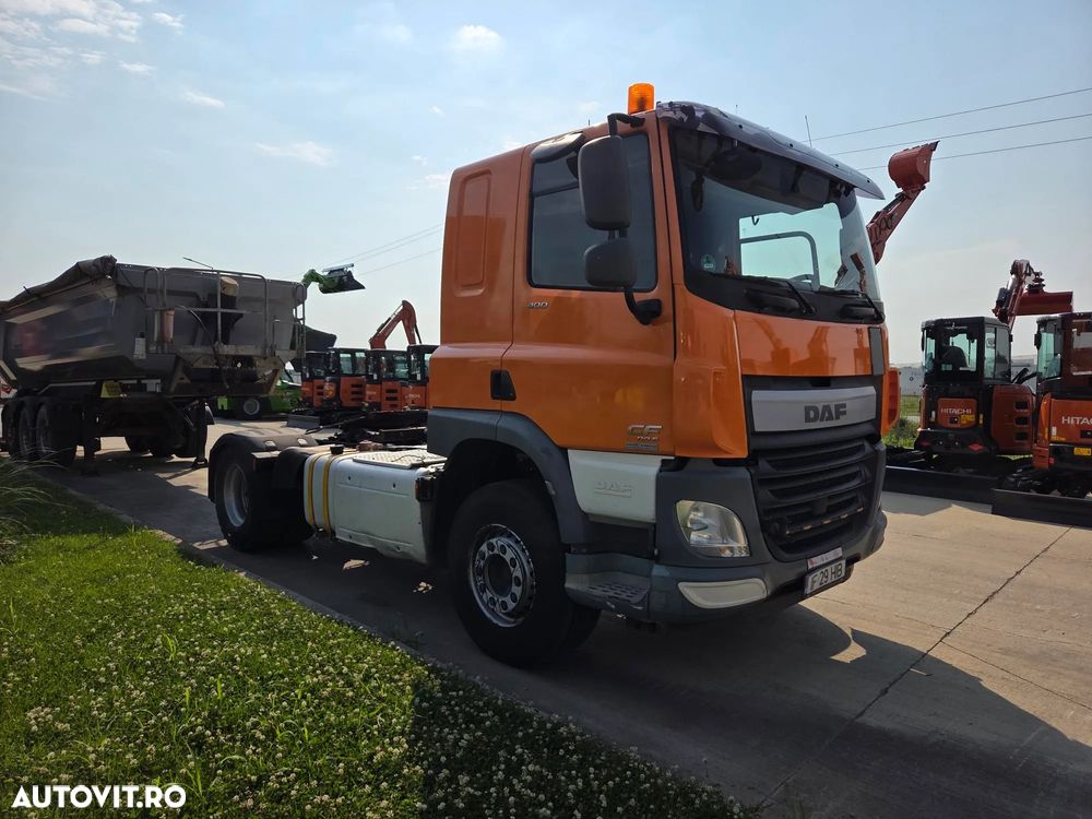 DAF CF 400, 2016, 374.569km, KIT BASCULARE, cutie viteze AUTOMATA, 1 pat, 400 CP Euro 6, Anv fata 315/80R22,5 NOI, anv spate 50% ok, rezervor motorina 450l din aluminiu, PROMOTIE 13.900 EUR+Tva - 1