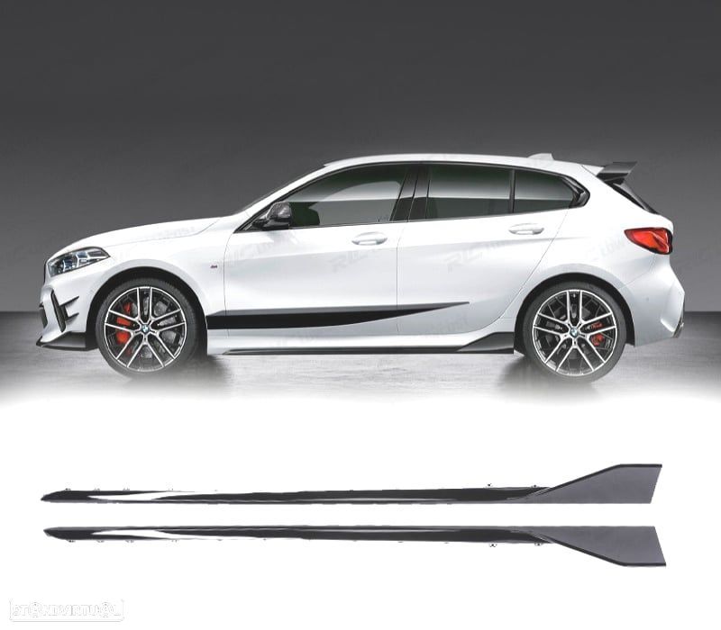 EMBALADEIRAS BMW F40 19- LOOK 135I PRETO MATE - 1