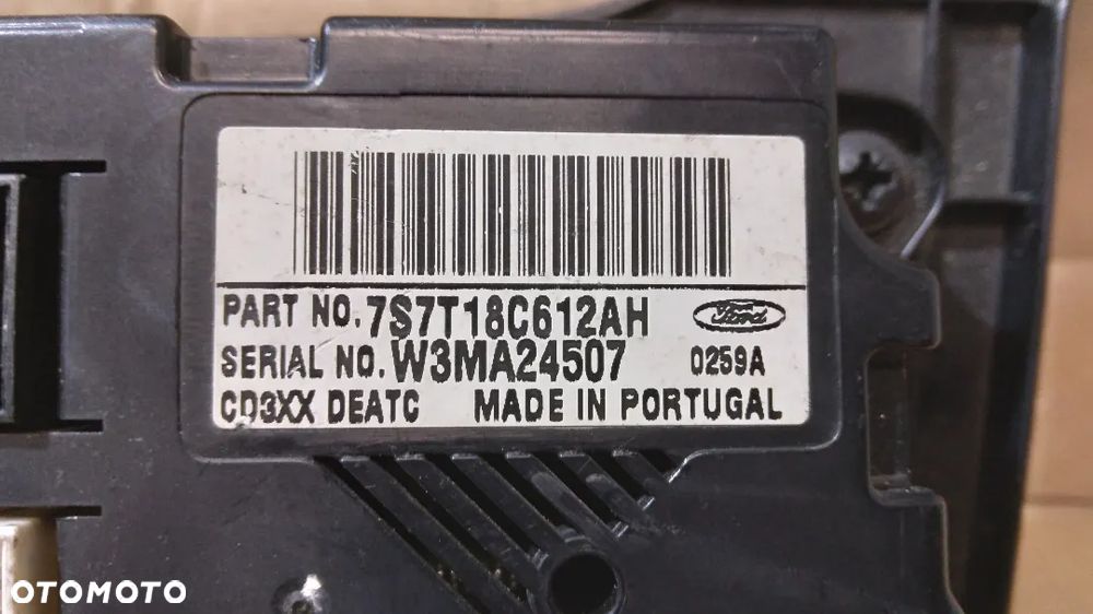 #PANEL STEROWANIA NAWIEWU / KLIMATYZACJI FORD MONDEO MK4 nr 7S7T18C612AH SREBRNY - 3
