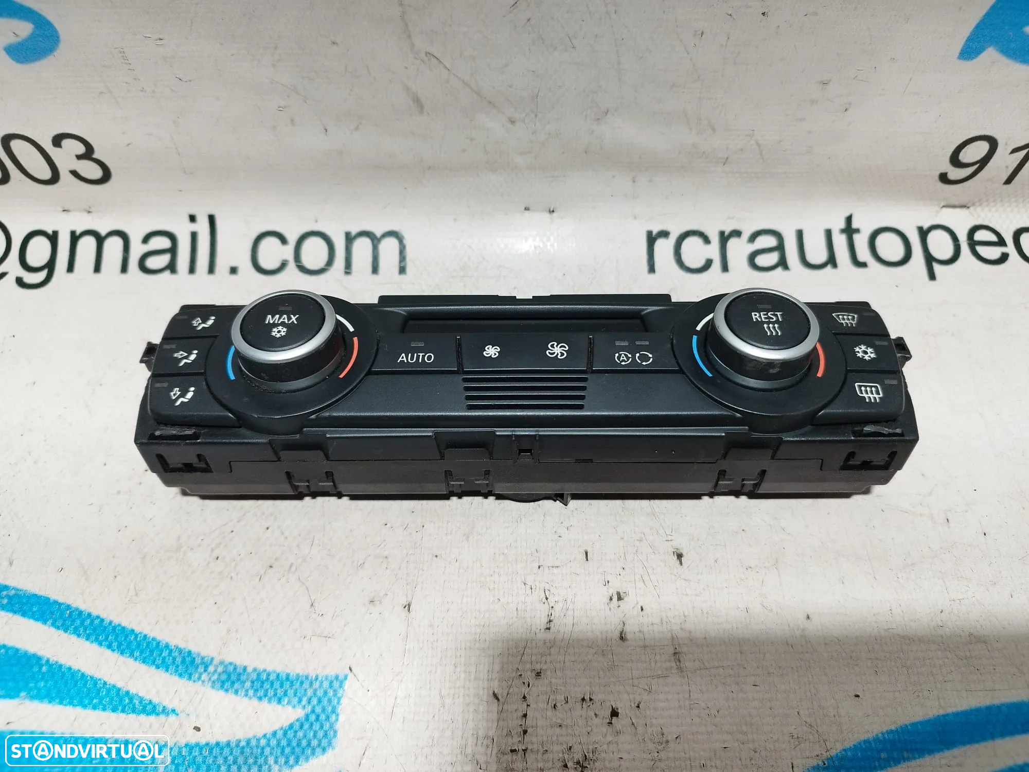 DISPLAY SOFAGEM COMANDO CHAUFFAGE AR CONDICIONADO AC CLIMATRONIC BMW SÉRIE 3 E90 E91 64119199260-01 - 3