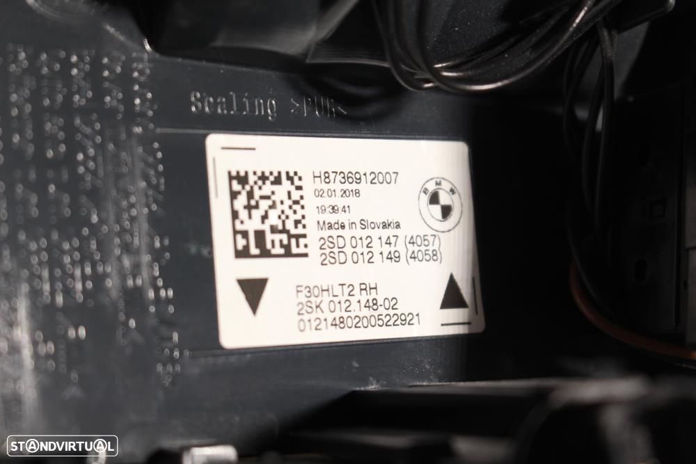 Farolim Direito Bmw 3 (F30, F80)  7369120 / 63217369120 / Passageiro D - 8