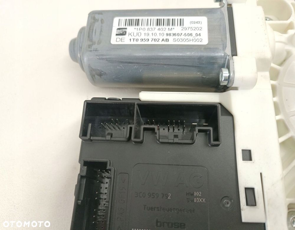 MECHANIZM SZYBY PRAWY PRZÓD SEAT LEON II LIFT 1T0959702AB - 2