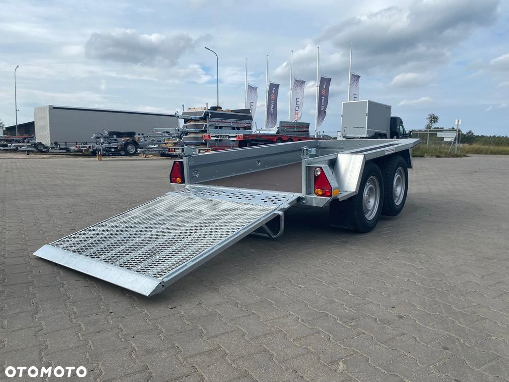 Brenderup Dostawa przyczepa koparkowa budowlanka z trapem 260x126x25cm DMC2600kg MOCNA I SOLIDNA pod minikoparkę - 5