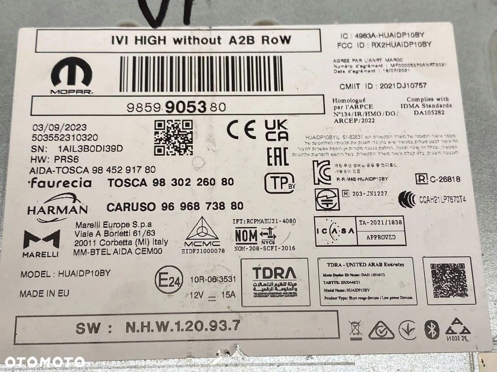 RADIO MODUŁ NAWIGACJI OPEL ASTRA L VI 9859905380 ORYGINAŁ 2022- - 7