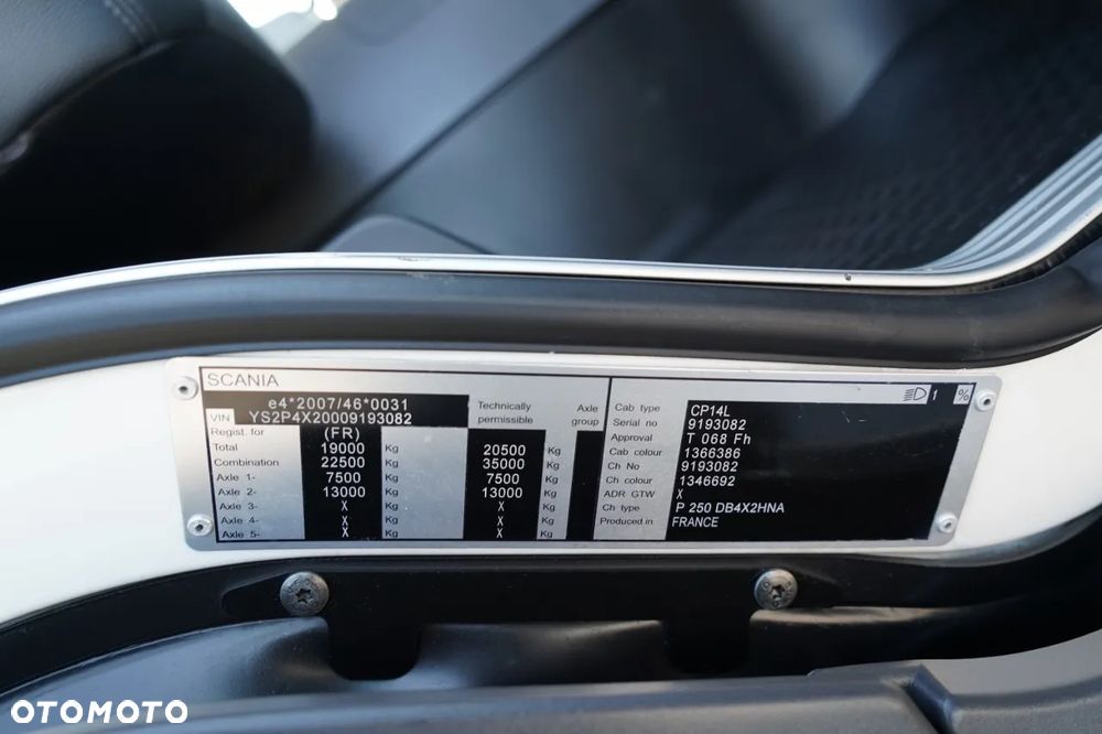 Scania P 280 / 4X2 / RAMA DO ZABUDOWY 5,7 M /  SIŁOWNIK DO WYWROTU / EURO 6 - 38