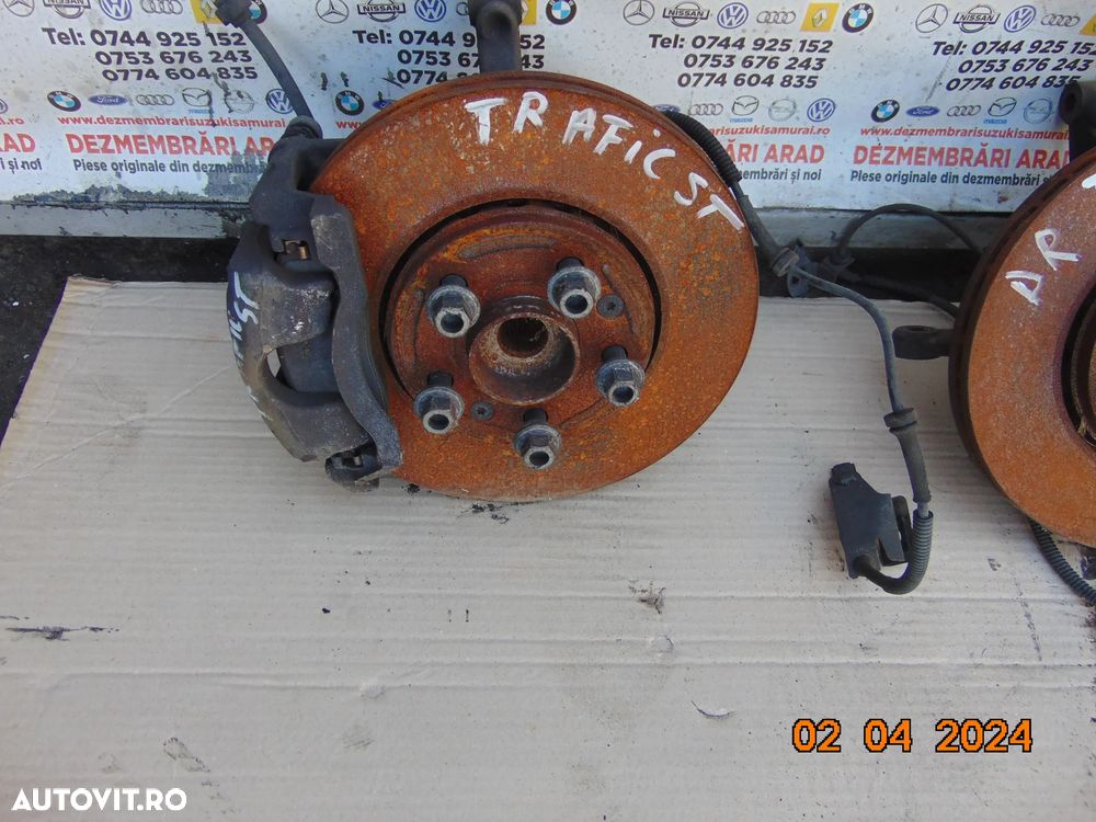 Fuzeta Renault Trafic 2014-2022 Opel Vivaro Nissan NV 300 fuzete stanga dreapta cu rulment - 4