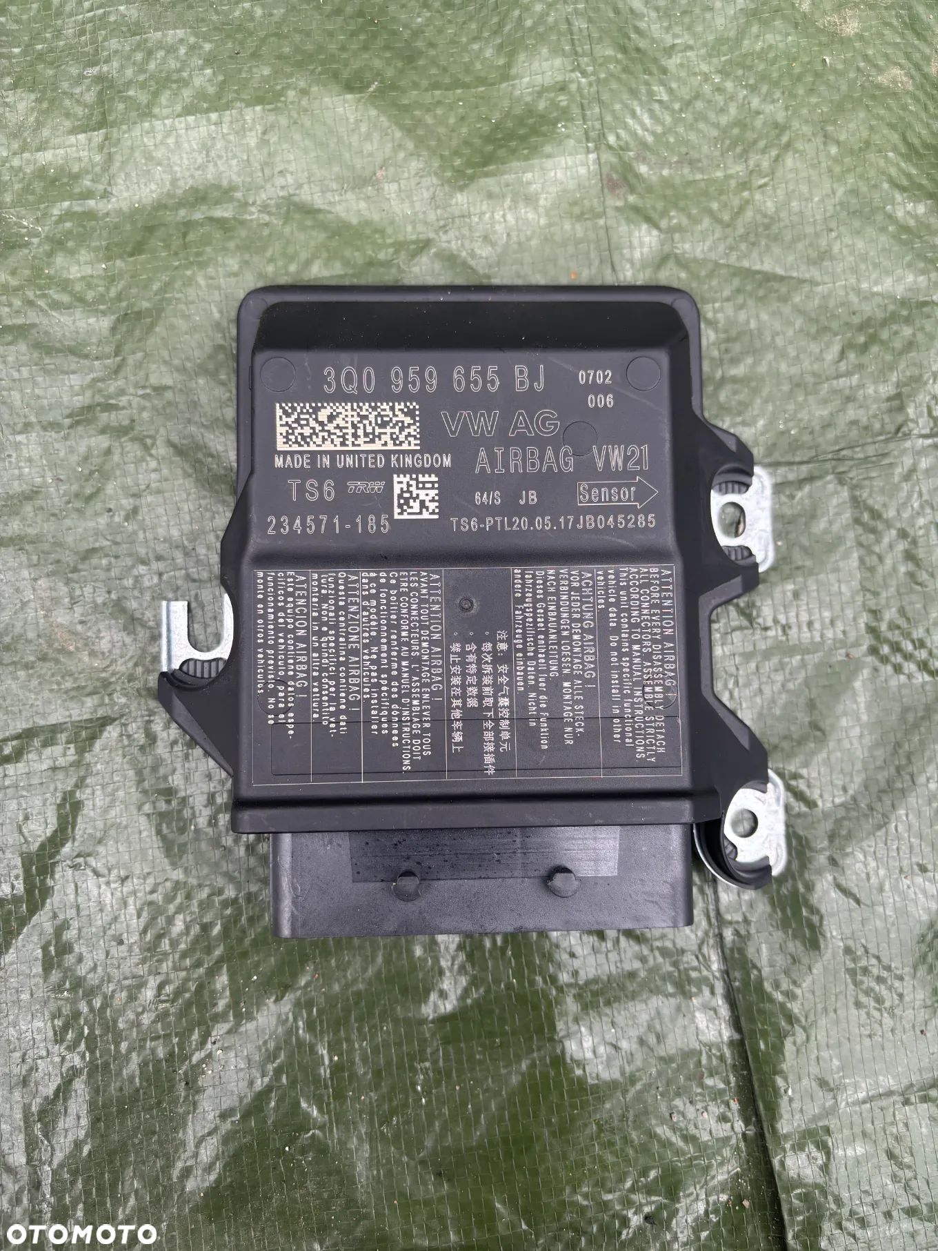 VW  skoda audi moduł sensor poduszek powietrznych airbag 3Q0959655BJ - 1