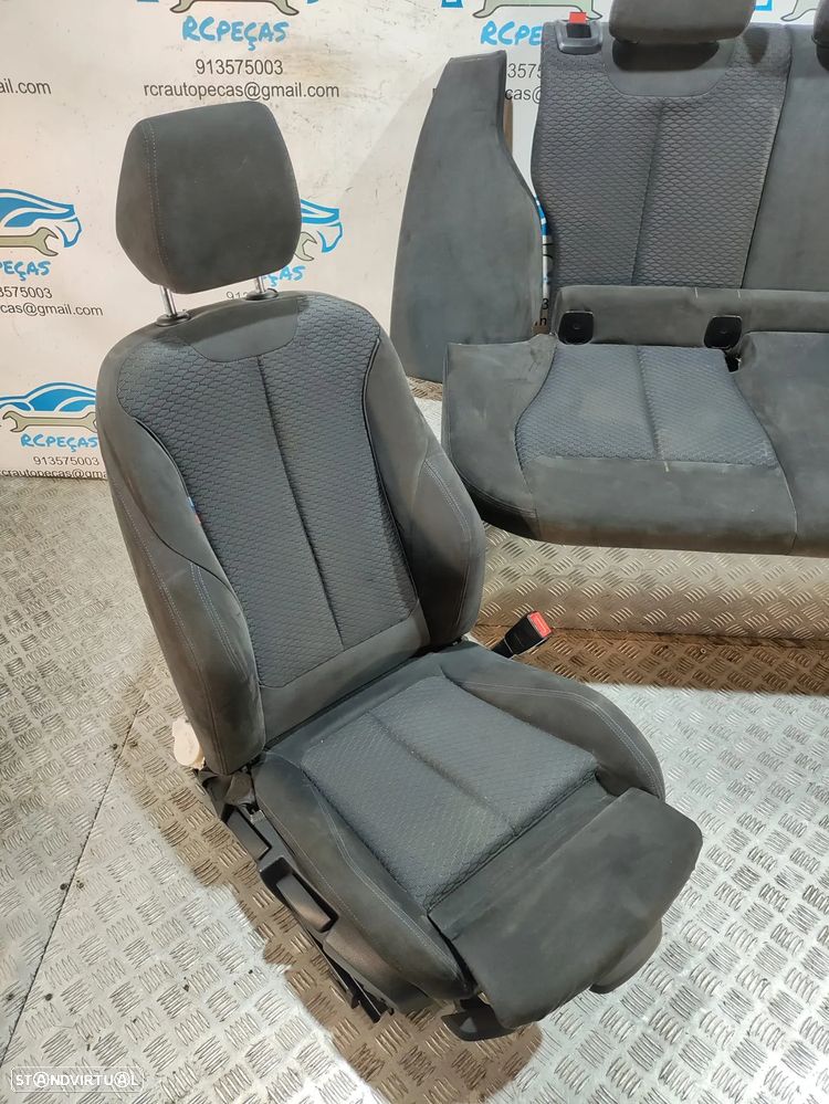 Conjunto bancos em Alcântara BMW Serie 1 F20 Pack M - 6
