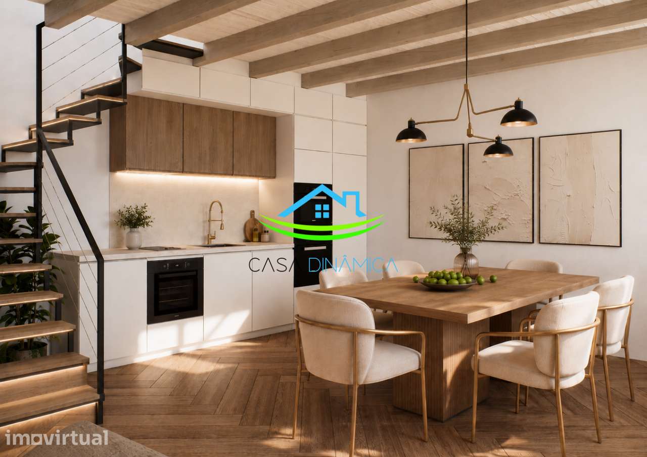 Duplex T2 FRENTE com 2 Terraços Privativo a 50 Metros da Praia de Bua - Grande imagem: 4/28