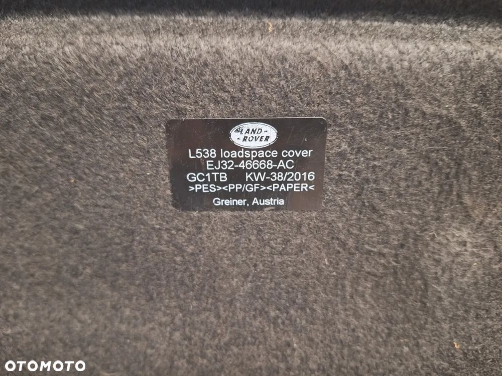 polka bagaznika range rover evoque  I  l538   2011-18  ej32-46668-ac orginal demontaz - 4