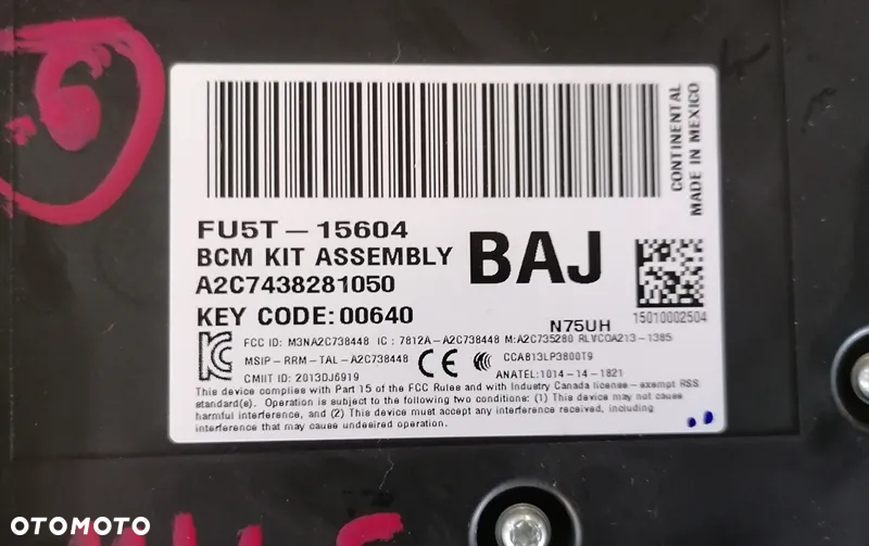 FORD MONDEO MK5 15r SKRZYNKA BEZPIECZNIKÓW FU5T-15604-BAJ - 2