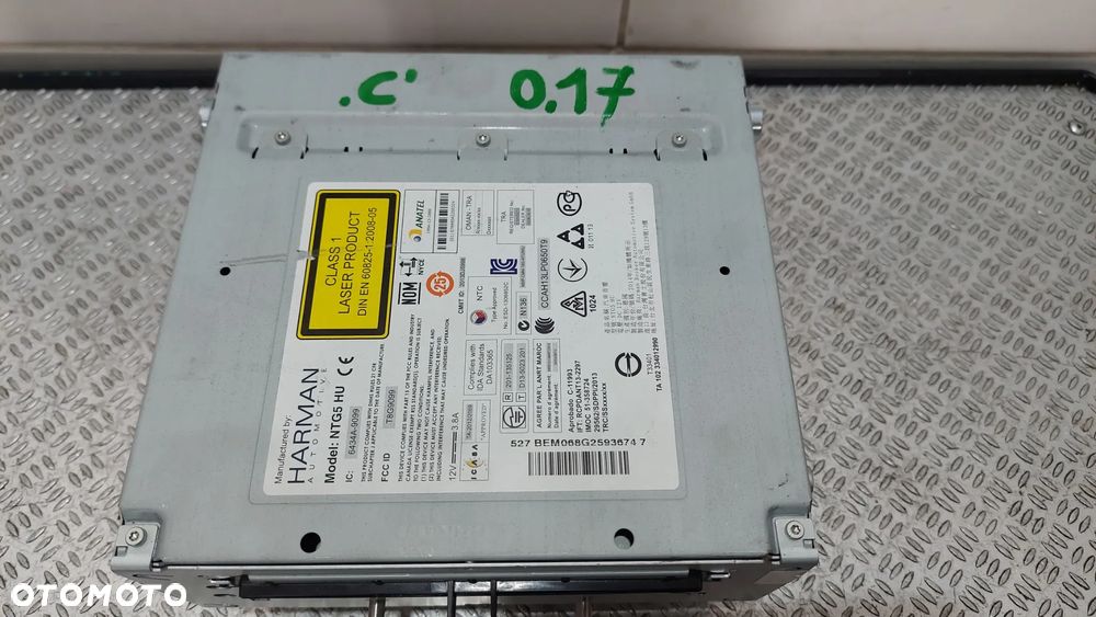 RADIO NAWIGACJA NTG5 HU MERCEDES-BENZ C-KLASA W205 R2017 NR A2059008430 - 2