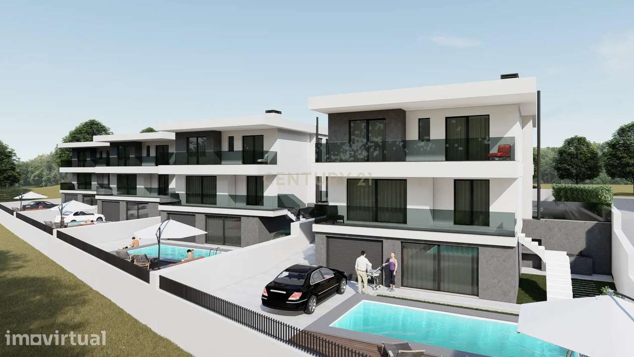 4 lotes de terrenos com projeto aprovado para moradia 4 moradias T5 de - Grande imagem: 3/22