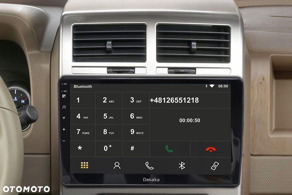 jeep compass i mk49 2007-2010 nawigacja 10,2 android 13 6gb / 64gb - 5