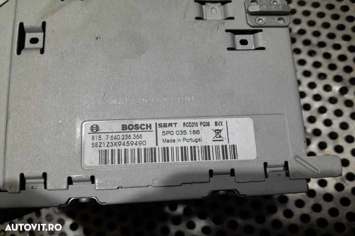 Radio cd 5P0035186 5P0035186 Seat Leon 2 1P [facelift] [2009 - 2012] - 4