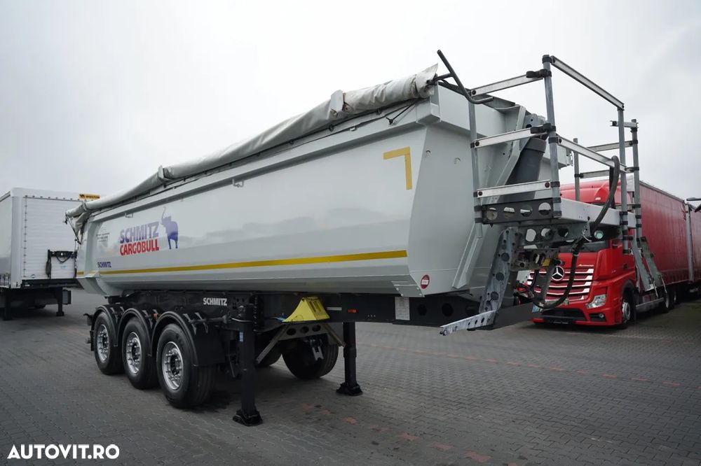 Schmitz Cargobull / SEMIREMORCĂ BASCULANTĂ - 25 m³ / OȚEL / AXĂ RIDICABILĂ / GREUTATE: 6.400 KG / - 1