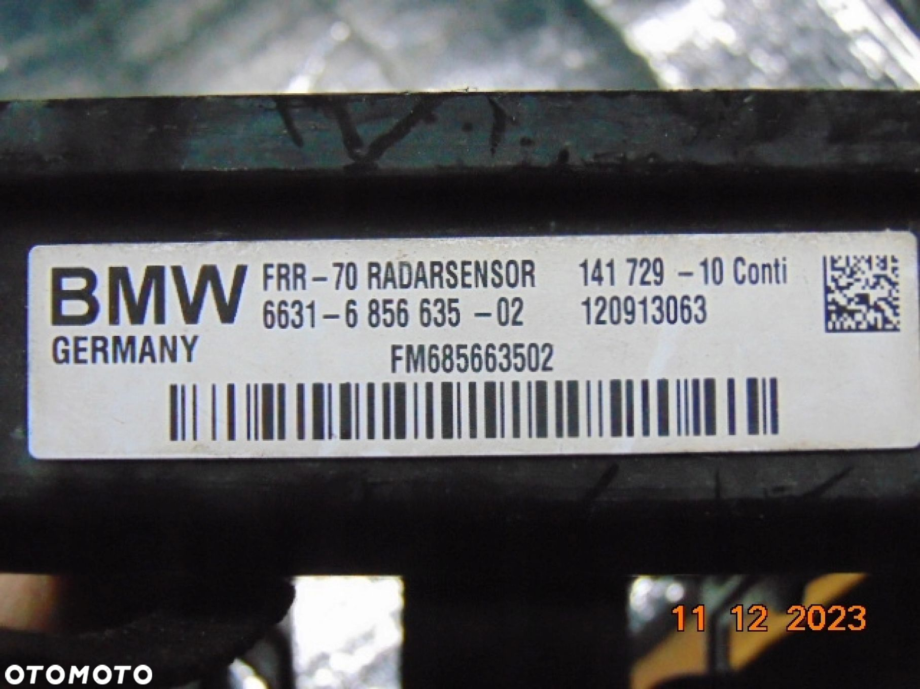 BMW E70 X5 LIFT E71 X6 RADAR ACC SENSOR MODUŁ CZUJNIK 6856635 6863329 - 4