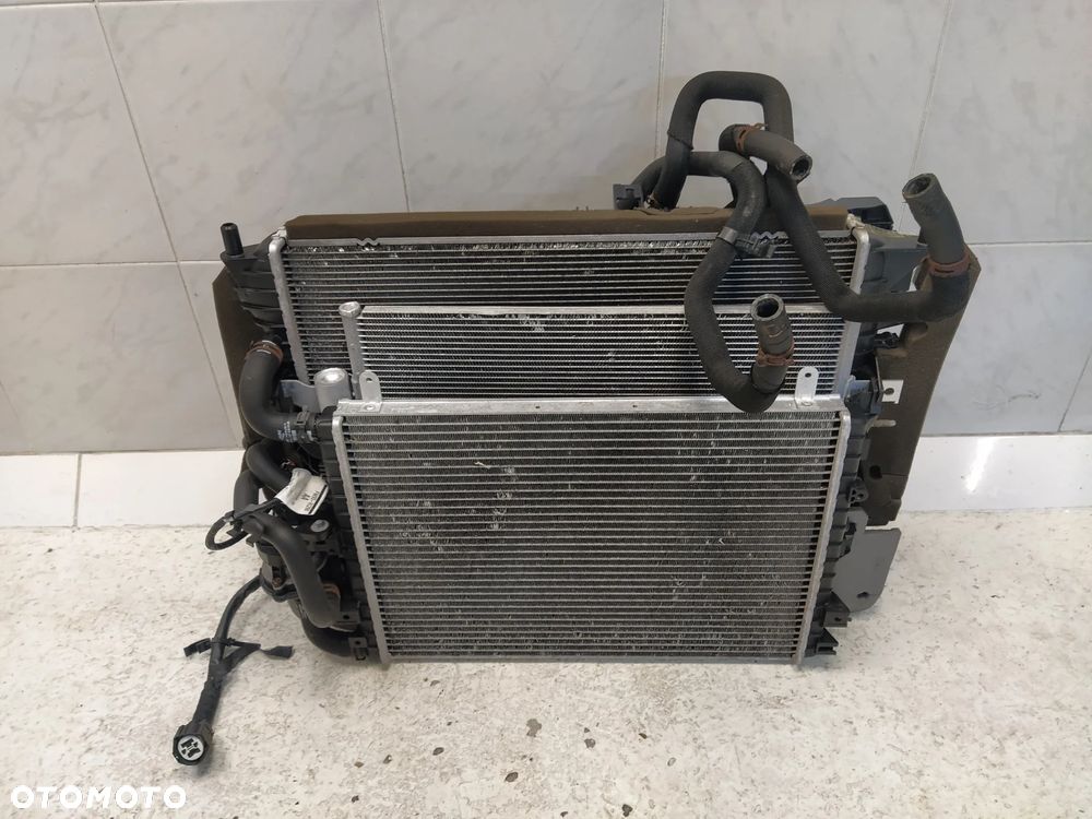 JAGUAR XJ X351 5.0 SC KOMPLET CHŁODNIC CHŁODNICA WENTYLATOR KOMPLET ORYGINAŁ - 4