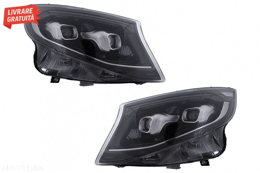 Faruri Full LED Mercedes V-Class W447 (2014-2023) Negru - 1