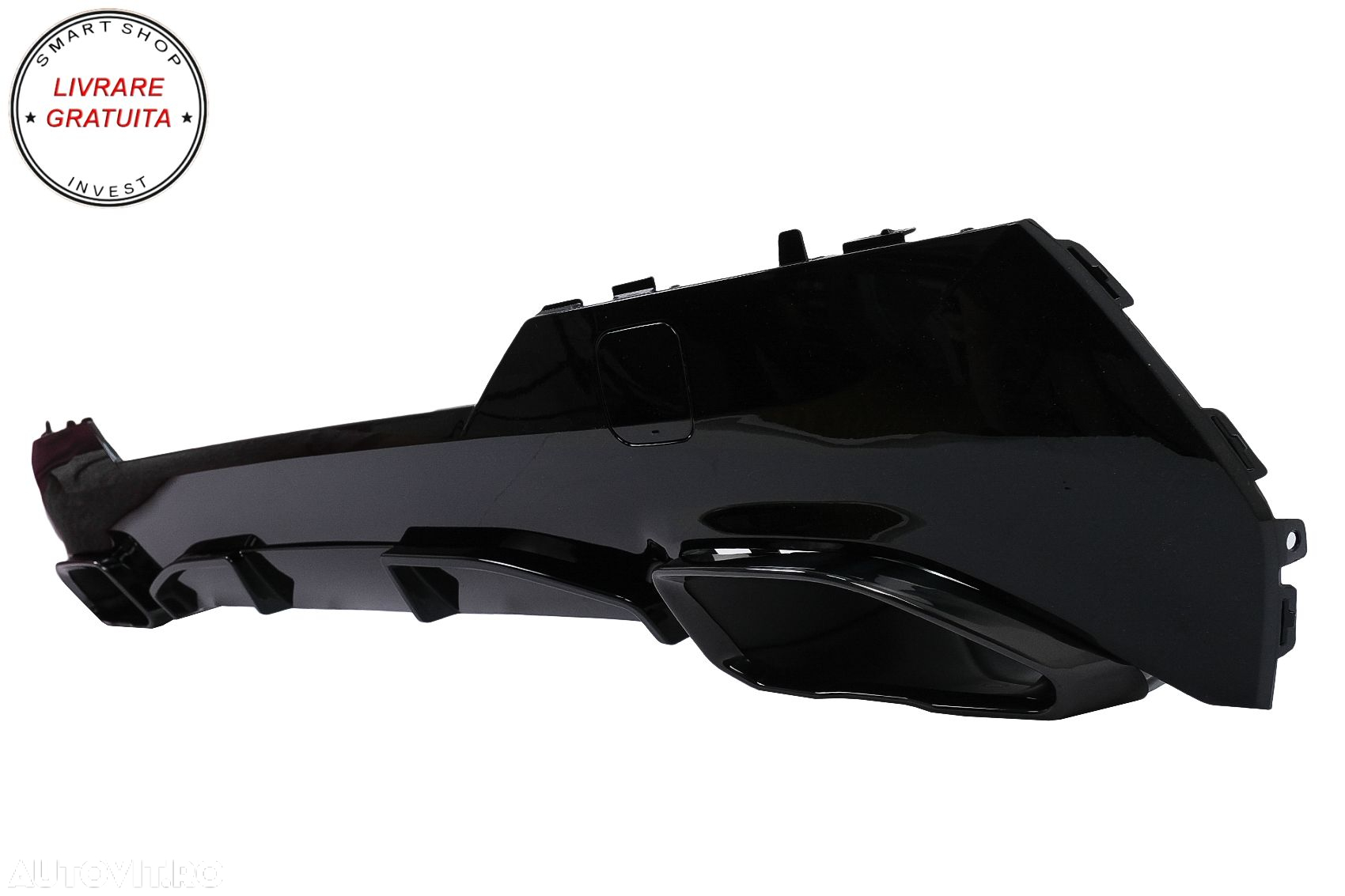 Difuzor Bara Spate cu Ornamente Evacuare Negre BMW 4 Series G22 G23 M Sport (2020-- livrare gratuita - 3